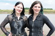 view details of set gm-2m61, Maude, in black, joins Rosemary in leather, in the mud