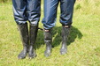 view details of set gm-3m028, Honeysuckle and Lady Jennifer get very muddy in waterproofs