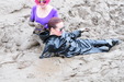 view details of set gm-4m021, Maude and Honeysuckle get covered in mud in black and shiny outfits