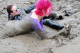 view details of set gm-4m021, Maude and Honeysuckle get covered in mud in black and shiny outfits