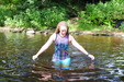 view details of set gm-4w018, Our wanderer gets soaked in her spandex workout gear