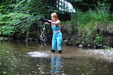 view details of set gm-4w043, Lily Kink takes a clothed dip in the estate river